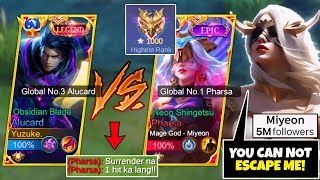 YUZUKE VS MIYEON  Top Global Alucard Vs World Best Mage 22K Matches 1K Star 😱  Who Win  Intense [upl. by Sou]