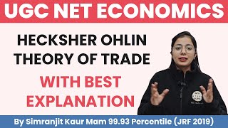 Heckscher Ohlin Theory Of Trade in Hindi  Ugc Net Economics By Simranjit Kaur Mam [upl. by Anne]