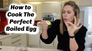 HOW TO COOK THE PERFECT BOILED EGG  RUNNY YOLK FIRM WHITE BOILED EGG  KERRY WHELPDALE [upl. by Joslyn641]