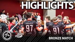 Highlights 1 Floorball Bundesliga Bronze Match  MFBC vs Floor Fighters Chemnitz [upl. by Wagshul228]