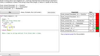 Codingbat  fronttimes Python [upl. by Brew]