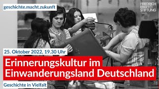 Erinnerungskultur im Einwanderungsland Deutschland  Geschichte in Vielfalt  Livestream [upl. by Esorylime]