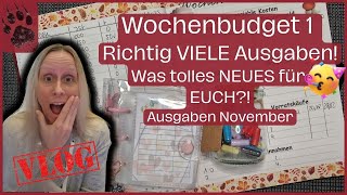 SPAREN Wochenabschluss 1 Novemberbudget 😱 NEUES 🥳 TEURER Start umschlagmethode budgetplanung vlog [upl. by Lexi]