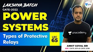 Types of Protective Relays  Lec 65  Power Systems  Lakshya GATE2022 Batch  Ankit Goyal [upl. by Jaella]