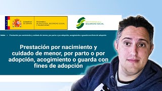 Como solicitar Prestación de MaternidadPaternidad Online en España 2024 [upl. by Luby]