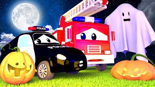 Coche de policía para niños  el fantasma  Auto City  Dibujos Animados de Camiones [upl. by Dollar]