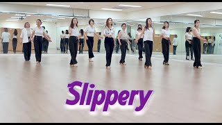 SLIPPERY  CLASSIC LINEDANCE Sarlemijn Bailey amp Verdonk [upl. by Desmond]