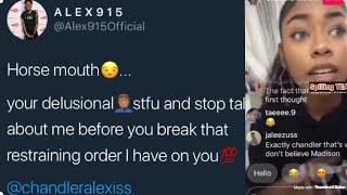 Chandler Alexis Speaks On Her Ex Alex915 And Madisons Break Up Video 👀👀🍵 [upl. by Wendelina]