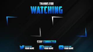 The Best Youtube Outro Template 2016   Download [upl. by Ak276]