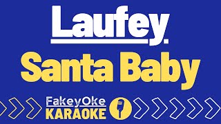 Laufey  Santa Baby Karaoke [upl. by Hidie]