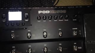 POD 500 HD Blank Screen amp Stop Working [upl. by Melvena172]