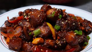 Restaurant Style Schezwan Pork Recipe  How to make Schezwan Pork Stir Fry  Pork Recipe [upl. by Adnohryt]