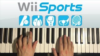 How To Play  Wii Sports Theme PIANO TUTORIAL LESSON [upl. by Feenah]