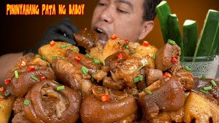 PININYAHANG PATA NG BABOY  MUKBANG ASMR [upl. by Cirded204]