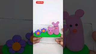 how to make cartoon with clay shorts clay craft [upl. by Youngran]