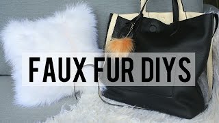 FAUX FUR DIYS  THE SORRY GIRLS [upl. by Anole]