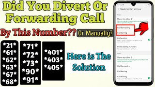 How To Deactivate Call Forwarding From Any Phone  Call Forwarding Deactivate [upl. by Aneg913]