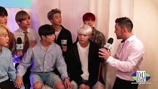 Backstage with BTS at The 2017 American Music Awards [upl. by Ardnama145]