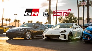 2022 Toyota GR86 Vs 2022 Subaru BRZ Noticeable difference [upl. by Philan]