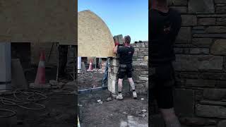 Building a Stone Arch in a courtyard Reidstonemasonry [upl. by Dorraj]