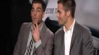 Chris Pine amp Zachary Quinto Wordplay Compilation [upl. by Aimal693]