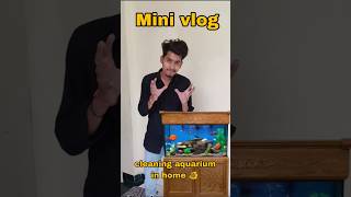 Cleaning aquarium in Home🐠minivlog dailyvlog ratlam shortvideo viralvideo viralshort aquarium [upl. by Braeunig]