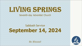 9142024  Sabbath Service [upl. by Tnelc]