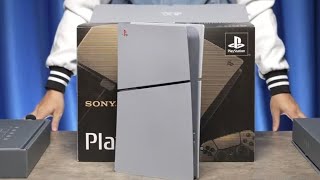 Unboxing and first look review of the 30th Anniversary PS5 console [upl. by Enowtna]