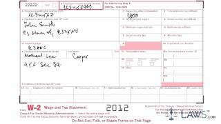 Learn how to fill w 2 Tax form [upl. by Llevra]