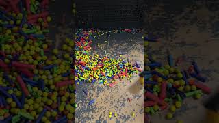 Before Nerf battles we prep the arena with efficient ammo sorting and cleanup nerf dentontx fun [upl. by Jair]