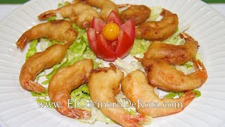 ✅ Langostinos con gabardina 🍤 Langostinos receta 🍤 Camarones recetas [upl. by Portingale189]