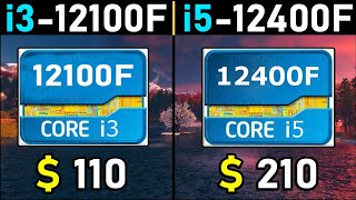 i3 12100F vs i5 12400F  7 Games Test  Tech MK [upl. by Gentry]