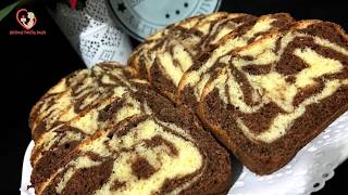 طريقة عمل الكيك الرخامي بالشكلاط Recette de cake marbré au chocolat [upl. by Hennebery]