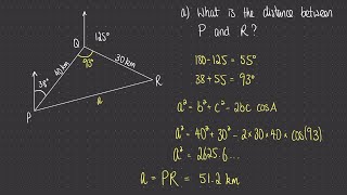 Trigonometry Cosine Rule [upl. by Afirahs]