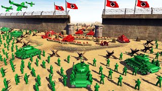 Green Army Men SIEGE of FORTRESS WALLS  Men of War Army Men Mod [upl. by Anihta8]