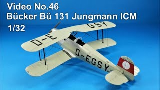 Step by Step 132 Bücker Bü 131A ICM [upl. by Dnaleel]