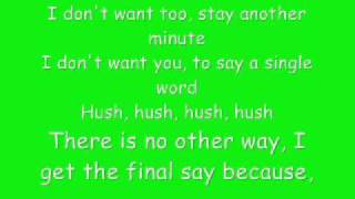 Hush Hush\I Will Survive  Pussycat Dolls LYRICS ON SCREEN [upl. by Cathrin]