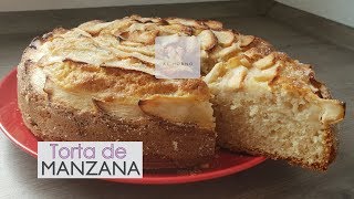 Torta o bizcocho de manzana  fácil  con aceite [upl. by Nonrev107]