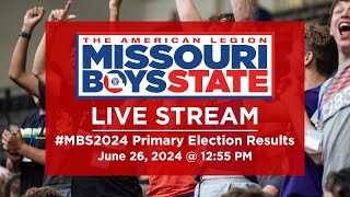 State Primary Election Results  Missouri Boys State 2024 [upl. by Egiarc]