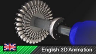 Pelton wheel  Pelton turbine  Hydropower 3D animation [upl. by Ynolem]