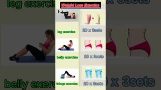 Weight loss exercise at home 🏠 fitnessroutine weightloss yogashorts [upl. by Tnemelc378]