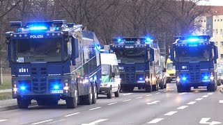 Polizei Großeinsatz 1FC Magdeburg vs FC Hansa Rostock [upl. by Ielarol]