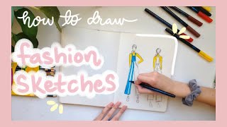 How To Draw Fashion Sketches and Figures [upl. by Aicinod]