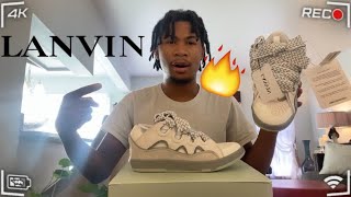 LANVIN CURB SNEAKER REVIEW  TRY ON  THESE ARE HEAT 🤯🔥‼️ [upl. by Adnuhsat]