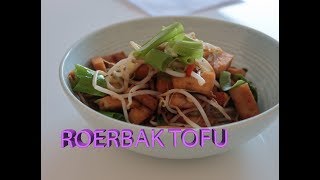 ROERBAK TOFU met lenteuitjes  AIDA SMORE GROENTE TAHU [upl. by Enomis]