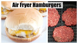 How to make AIR FRYER HAMBURGERS [upl. by Otter243]