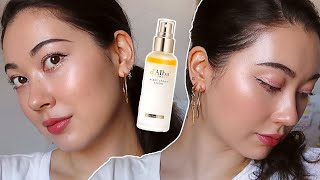 DALBA SPRAY SERUM REVIEW ✨ Simple  Quick AM Routine GlowSerum [upl. by Jumbala]