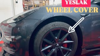 Yeslak Wheel Cover for 20172023 Tesla Model 3 [upl. by Ecinehs558]