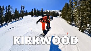 BEST EPIC RESORT in California  Kirkwood Snowboarding [upl. by Eelra666]