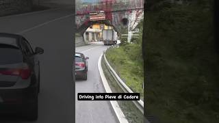 Driving into Pieve di Cadore on the way to Cortina d’Ampezzo [upl. by Welbie]